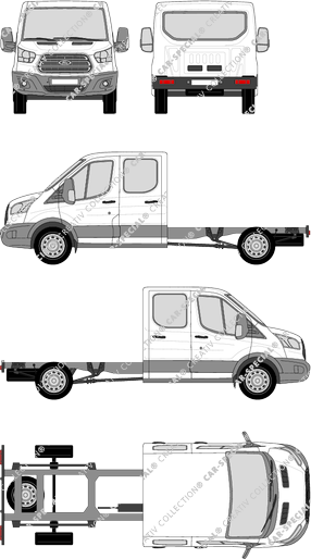 Ford Transit Châssis pour superstructures, 2014–2019 (Ford_442)