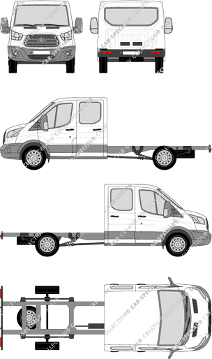 Ford Transit Châssis pour superstructures, 2014–2019 (Ford_443)