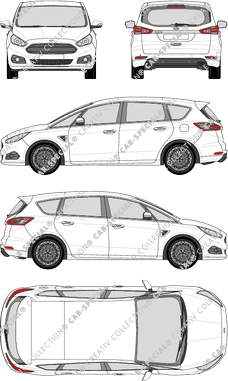 Ford S-Max combi, 2015–2023 (Ford_455)