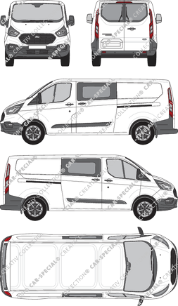 Ford Transit Custom van/transporter, 2018–2023 (Ford_502)