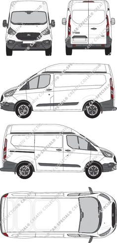 Ford Transit Custom van/transporter, 2018–2023 (Ford_509)