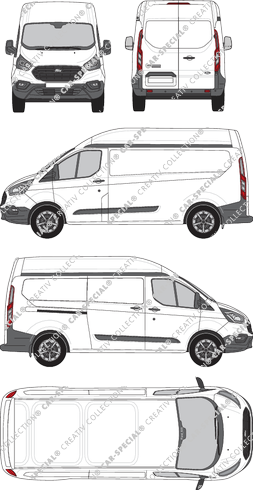 Ford Transit Custom van/transporter, 2018–2023 (Ford_515)