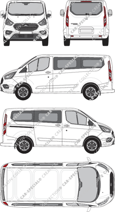 Ford Tourneo Custom microbús, actual (desde 2018) (Ford_533)