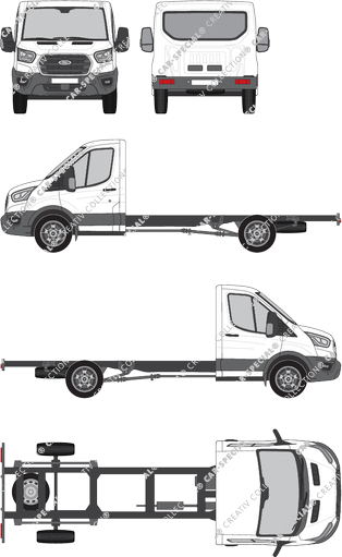 Ford Transit Chassis for superstructures, current (since 2019) (Ford_665)