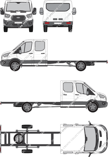 Ford Transit, Chassis for superstructures, L5, double cab (2019)