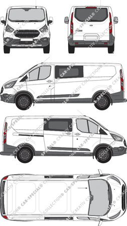 Ford Transit Custom van/transporter, 2020–2023 (Ford_784)