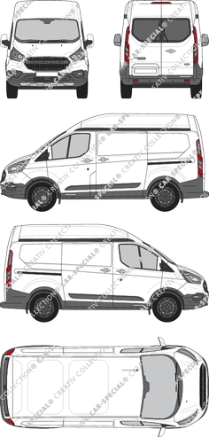 Ford Transit Custom van/transporter, 2020–2023 (Ford_789)
