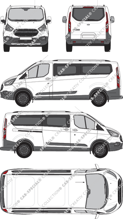 Ford Transit Custom minibus, 2020–2023 (Ford_804)