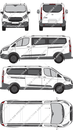 Ford Transit Custom minibus, 2020–2023 (Ford_805)