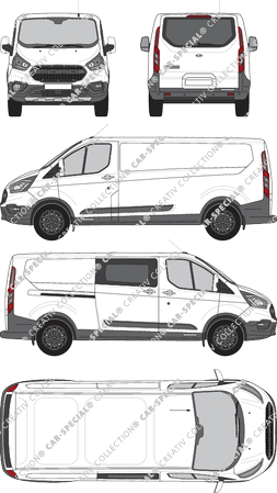 Ford Transit Custom van/transporter, 2020–2023 (Ford_813)