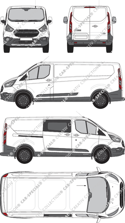 Ford Transit Custom van/transporter, 2020–2023 (Ford_817)