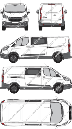 Ford Transit Custom van/transporter, 2020–2023 (Ford_828)