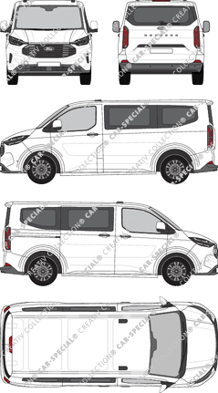 Ford Tourneo Custom microbús, actual (desde 2023) (Ford_958)