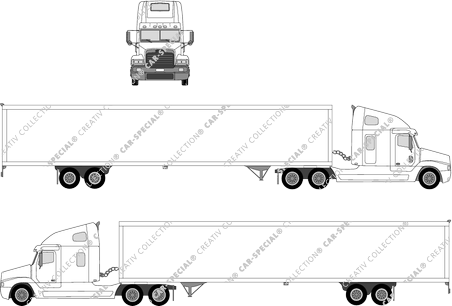 Freightliner Century tracteur de semi remorque (Frei_005)