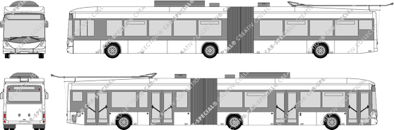 Hess Gelenktrolleybus 3-ejes, autobús, 3-ejes, 4 Doors (2007)