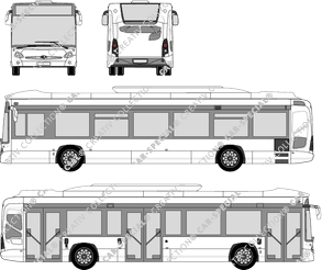 Heuliez GX 337 Hybrid, Hybrid, Bus, 3 Doors (2013)