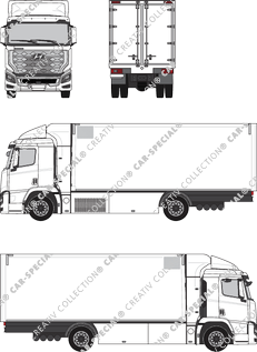 Hyundai Xcient Fuel Cell Fahrgestell mit Beispielaufbau, 2021–2023 (Hyun_148)