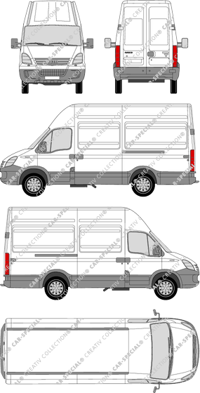 Iveco Daily 35 S, Radstand 3300, Kastenwagen, Dachhöhe 3, 2 Sliding Doors (2006)