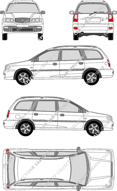 Kia Joice station wagon, 1999–2003 (Kia_015)