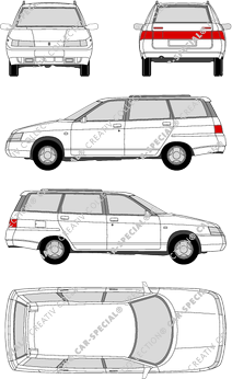 Lada 111 Station wagon, 1995–2008 (Lada_002)