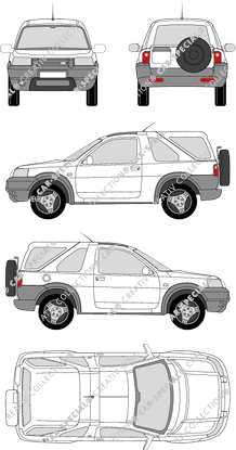 Land Rover Freelander Hard-Top, Hard-Top, station wagon, 3 Doors (1997)