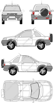 Land Rover Freelander Soft-Top, Soft-Top, station wagon, 3 Doors (1997)