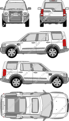 Land Rover Discovery Sonderausstattung, 3, équipement optionnel, station wagon, 5 Doors (2004)