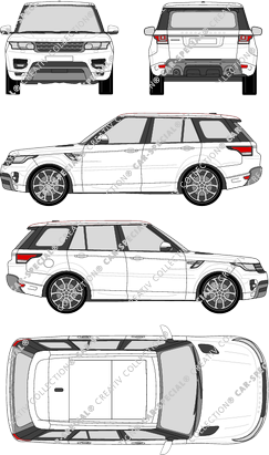 Land Rover Range Rover Sport, Sport, station wagon, 5 Doors (2013)