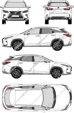 Lexus RX 200t Station wagon, current (since 2016) (Lexu_026)