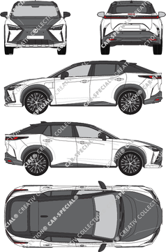 Lexus RZ 450e Hatchback, actual (desde 2023) (Lexu_032)