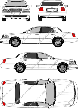 Lincoln Town Car, limusina, 4 Doors (2003)