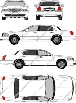 Lincoln Town Car limusina, 2003–2011 (Linc_003)