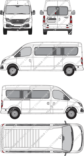 Maxus V80 minibus, current (since 2020) (Maxu_059)