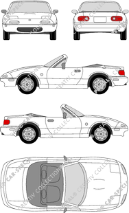 Mazda MX-5 Descapotable, 1989–1998 (Mazd_024)