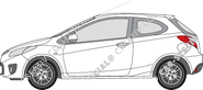 Mazda 2 Hayon, 2008–2010