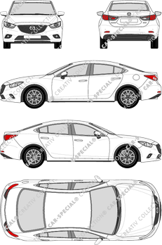 Mazda 6, berlina, 4 Doors (2013)