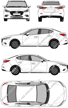 Mazda 3, berlina, 4 Doors (2017)