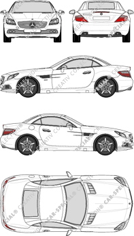 Mercedes-Benz SLK Cabrio, 2011–2016 (Merc_493)