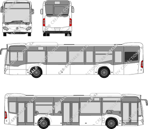 Mercedes-Benz Citaro stehender Motor Euro 6, stehender Motor, Bus, 3 Doors (2013)