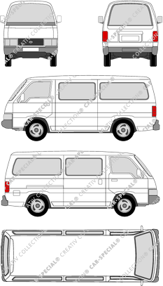 Nissan Urvan camionnette, 1973–2012 (Niss_045)