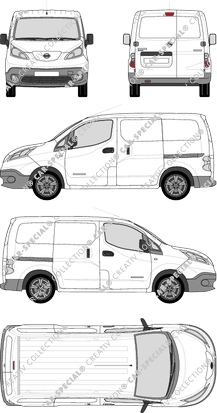 Nissan e-NV200 fourgon, 2014–2021 (Niss_254)