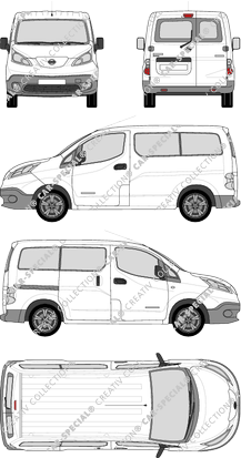 Nissan e-NV200 camionnette, 2014–2021 (Niss_263)