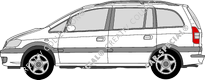 Opel Zafira Kombi, 1999–2005