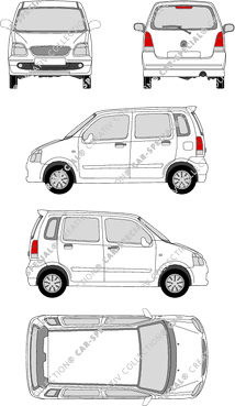 Opel Agila, 2000–2008 (Opel_065)