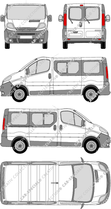 Opel Vivaro Combi microbús, 2001–2006 (Opel_079)