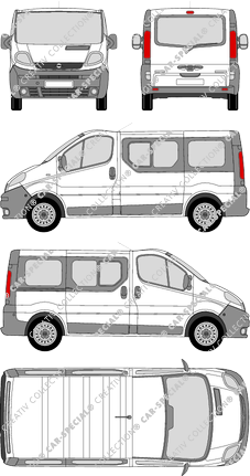Opel Vivaro Combi microbús, 2001–2006 (Opel_081)