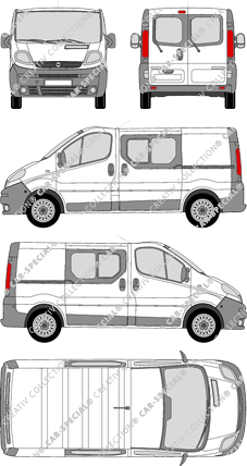 Opel Vivaro furgón, 2001–2006 (Opel_099)