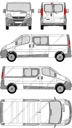 Opel Vivaro furgón, 2001–2006 (Opel_102)