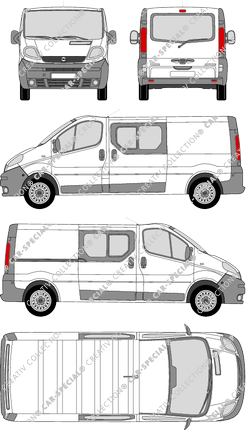 Opel Vivaro furgón, 2001–2006 (Opel_104)
