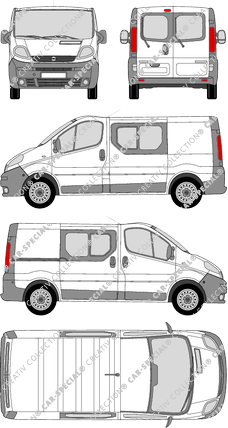 Opel Vivaro Combi microbús, 2001–2006 (Opel_106)